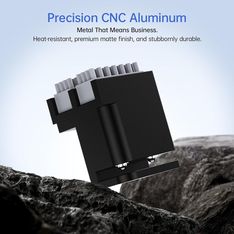 BIQU Panda Nozzle Brush + 4Pcs Silicone Brush Kit, Wiper for Bambu-Lab P1S/P1P/X1C/X1E 3D Printers, Plug in Play, Upgrade Dual Brush Heads Nozzle Wiper for Filament Cleaning - Image 4